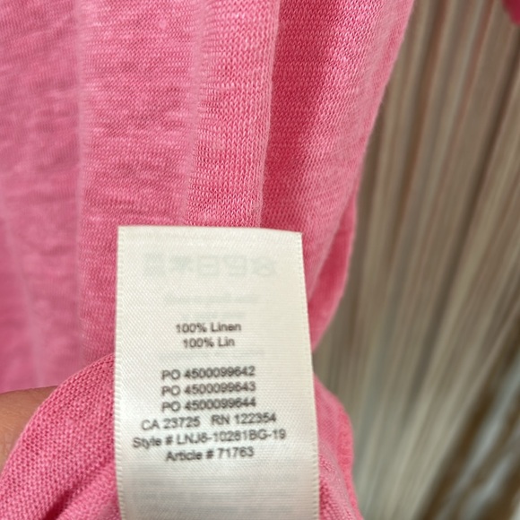 Le Fou Wilfred linen colour block tshirt - Picture 4 of 5